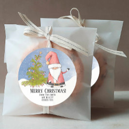 Adesivo Papai Noel Personalizou Feliz Natal