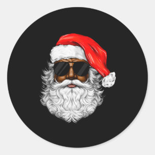 Adesivo Papai Noel Preto Xmas Papai Noel Afro Americano Ne