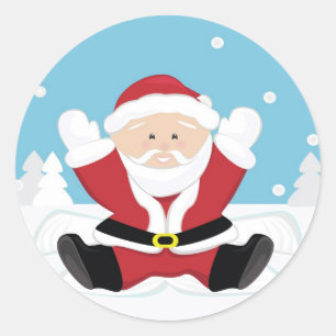 Adesivo Papai Noel que joga na neve