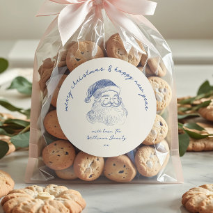 Adesivo Papai Noel Rabisco Caprichoso Feliz Natal