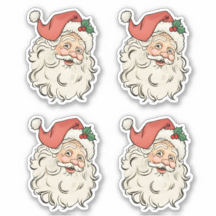 Adesivo Papai Noel retrô