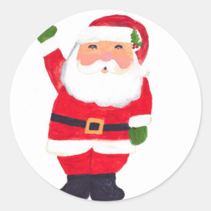 Adesivo Papai Noel retro vintage jolly engraçado Natal