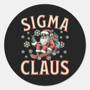 Adesivo Papai Noel Sigma Claus Meme Natal Divertido Adoles