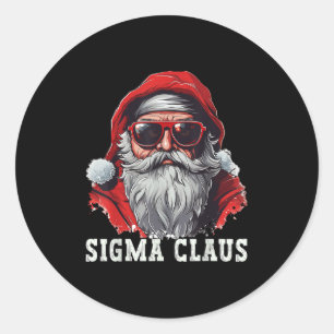 Adesivo Papai Noel Sigma Claus Natal Engraçado Rizz Meme N
