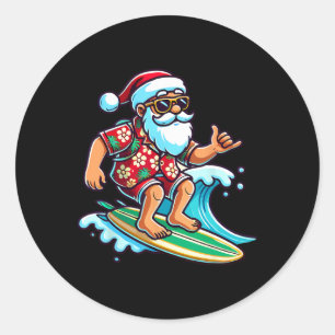 Adesivo Papai Noel Surfando Legal Natal Em Julho Festa De