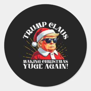 Adesivo Papai Noel Trump Engraçado Fazendo o Natal Grande
