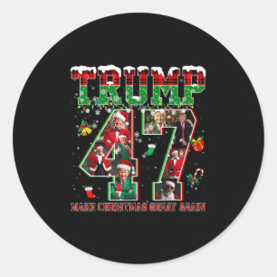 Adesivo Papai Noel Trump Faça O Natal Grande Novamente Fei