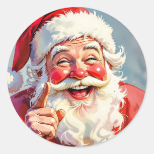 Adesivo Papai Noel Vintage Engraçado Natal