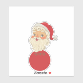 Adesivo Papai Noel Vintage Simples e Fofo