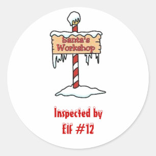 Adesivo Papai noel Workshop