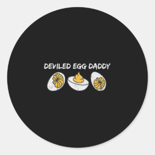 Adesivo Papai Ovo Diabólico Jantar Retrô Você Sabe Por Que