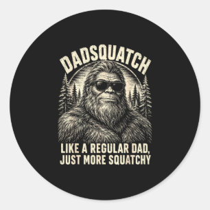 Adesivo Papai Sasquatch, pé grande como um pai normal mais