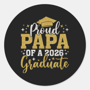 Adesivo Papai Sênior 2026 Orgulhoso Papai De Um Formando D