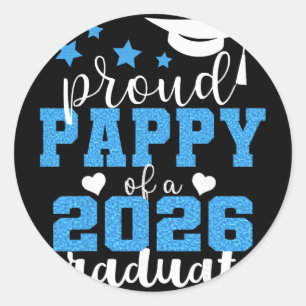 Adesivo Papai Super Orgulhoso de Graduado de 2026 Graduado