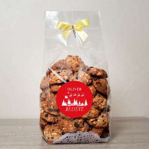 Adesivo Papais noeis acreditam na família vermelha tradici