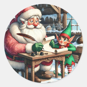 Adesivo Papais noeis Adoráveis e Natal Elf