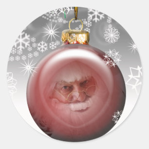 Adesivo Papais noeis Árvore de Natal Personalizável Selo
