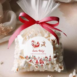 Adesivo Papais noeis Baby Winter Wonderland Chá de fraldas