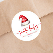 Papais noeis Bebê Red Hat Chá de fraldas de Natal