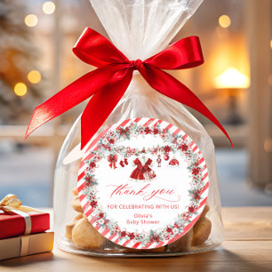 Adesivo Papais noeis Bebê Roupas Chá de fraldas Obrigado