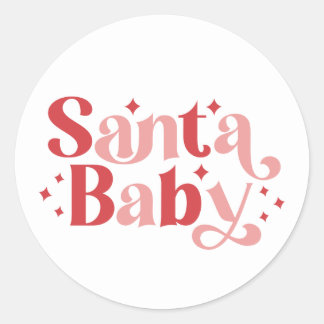 Adesivo Papais noeis Bebê - Tipografia de Natal Retroativa