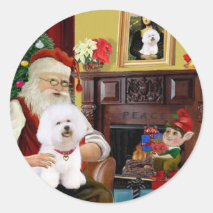 Adesivo Papais noeis Bichon Frise (#1)
