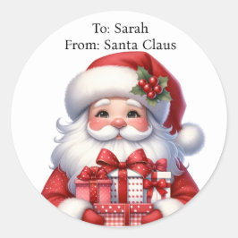 Adesivo Papais noeis bonitos adicionam nome de criança gra