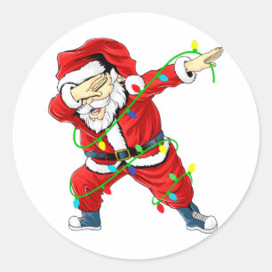 Adesivo Papais noeis bonitos Batidos Luzes de Natal