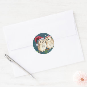 Adesivo Papais noeis Bonitos Cortam Envelope de Natal