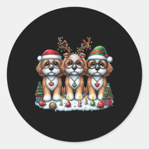 Adesivo Papais noeis bonitos Reindeer Elf Apoo Mulheres de