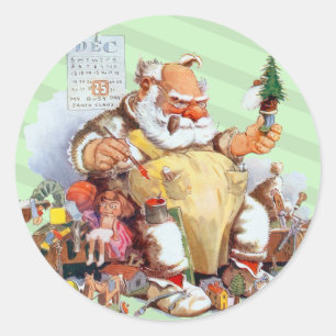 Adesivo Papais noeis bonitos vinhetas de Natal