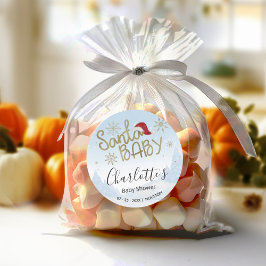 Adesivo Papais noeis Chá de fraldas de inverno de Natal