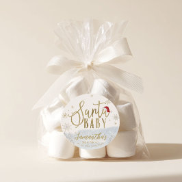 Adesivo Papais noeis Chá de fraldas de inverno de Natal