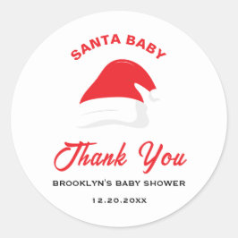 Adesivo Papais noeis chás de fraldas Bebê Inverno Chapéu N