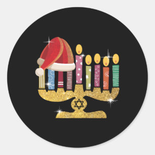 Adesivo Papais noeis Chrismukkah Hannukah