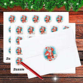 Adesivo Papais noeis com cartas de Natal