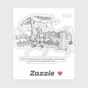 Adesivo Papais noeis com mau perfil do Kid