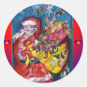 ADESIVO PAPAIS NOEIS COM SACOS DE NATAL E PRESENTES