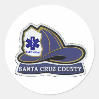 Adesivo Papais noeis Cruz County Paramedic Helmet Sticker