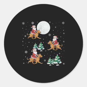 Adesivo Papais noeis Da Árvore Do Xmas Que Andam No Lobo I