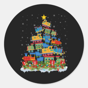 Adesivo Papais noeis de Árvores do Natal do comboio