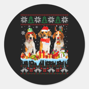 Adesivo Papais noeis de Cachorro Feia de Natal Xmas Cachor