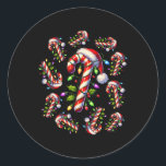 Adesivo Papais noeis De Canas Vermelhas E Brancas De Natal<br><div class="desc">Papais noeis De Canas Vermelhas E Brancas De Natal Engraçadas Luzes De Natal</div>