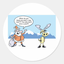 Adesivo Papais noeis de Cartoon de Natal e Reindeer em Gre