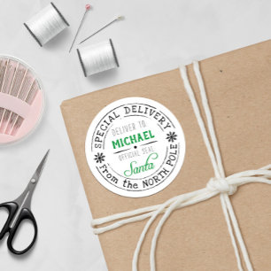 Adesivo Papais noeis de entrega especial personalizados do