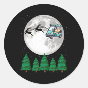 Adesivo Papais noeis de Golf Carrinho de Natal - Carrinho 