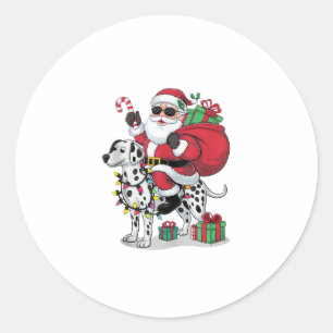 Adesivo Papais noeis De Iluminação Do Dalmaciano No Natal