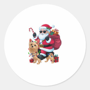 Adesivo Papais noeis de Iluminação do Natal Andando no Yor
