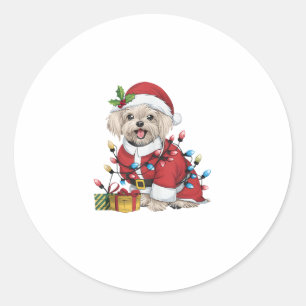 Adesivo Papais noeis de Iluminação Maltês - Natal