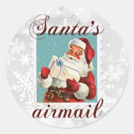 Adesivo Papais noeis de Natal Airmail